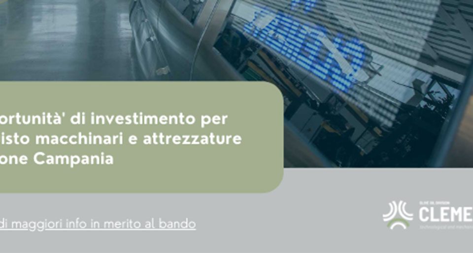 Fondo regionale per la crescita POR FESR 2014/2020 – Regione Campania